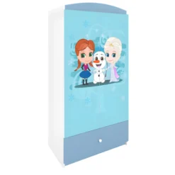 Armoire Enfant La Reine Des Neiges 2 Portes 1 Tiroir De Rangement - Bleu -Sominova Soldes Boutique armoire et dressing 17567087