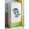Armoire Enfant Raton Laveur 2 Portes 1 Tiroir De Rangement - Vert -Sominova Soldes Boutique armoire et dressing 17567179
