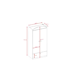 Armoire Enfant Raton Laveur 2 Portes 1 Tiroir De Rangement - Vert -Sominova Soldes Boutique armoire et dressing 17567189