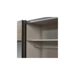 Armoire 2 Portes Coulissantes 245 Teinte Chêne Moyen - NIKITO -Sominova Soldes Boutique armoire et dressing 17632565