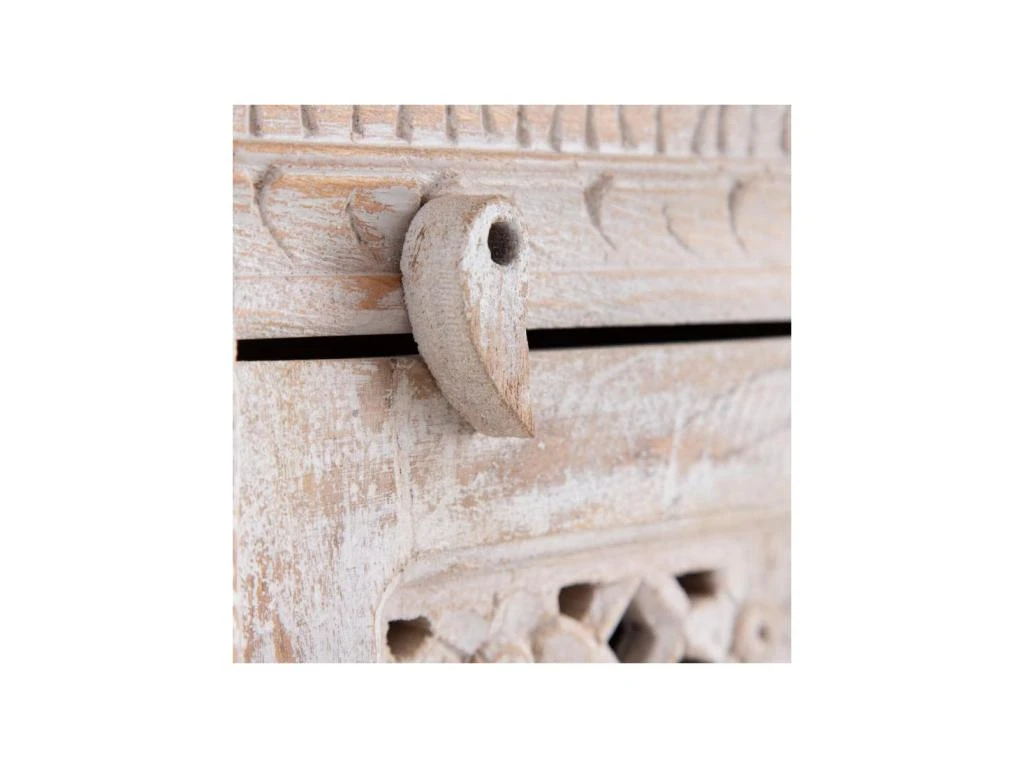 Armoire De Salon Bois Blanchi - JAMI 8 Armoire De Salon Bois Blanchi - JAMI – Image 6