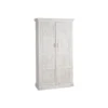 Armoire 2 Portes 3 étagères Bois/Blanc Taille M - LANPA 1 Armoire 2 Portes 3 étagères Bois/Blanc Taille M - LANPA -Sominova Soldes Boutique armoire et dressing 17632631