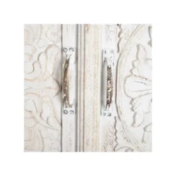 Armoire 2 Portes 3 étagères Bois/Blanc Taille M - LANPA 11 Armoire 2 Portes 3 étagères Bois/Blanc Taille M - LANPA -Sominova Soldes Boutique armoire et dressing 17632637