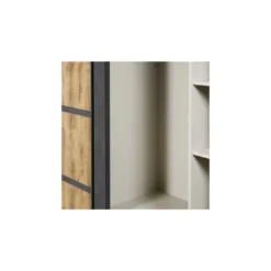 Armoire 2 Portes Coulissantes 245 Cm Bois Tropical - HADES -Sominova Soldes Boutique armoire et dressing 17637095