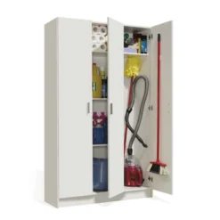 Armoire 3 Portes Battantes - Blanc - MULA - L 109 X L 37x H 180 -Sominova Soldes Boutique armoire et dressing 19721709