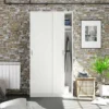 Armoire Coulissante 2 Portes Blanc - RAFA - L 100 X L 50 X H 200 Cm 1 Armoire Coulissante 2 Portes Blanc - RAFA - L 100 X L 50 X H 200 Cm -Sominova Soldes Boutique armoire et dressing 19721869