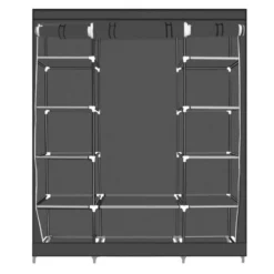 Herzberg HG-8009: Armoire De Rangement - Grande Gris