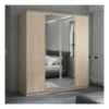Armoire 4 Portes 2 Miroirs Chêne Blond - MAILLE 2 Armoire 4 Portes 2 Miroirs Chêne Blond - MAILLE -Sominova Soldes Boutique armoire et dressing 21026699