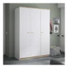 Armoire 3 Portes Blanc/Chêne Blond - MAILLE 2 Armoire 3 Portes Blanc/Chêne Blond - MAILLE -Sominova Soldes Boutique armoire et dressing 21026715