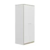 Armoire 2 Portes Blanc/Chêne Blond - MAILLE 1 Armoire 2 Portes Blanc/Chêne Blond - MAILLE -Sominova Soldes Boutique armoire et dressing 21026961