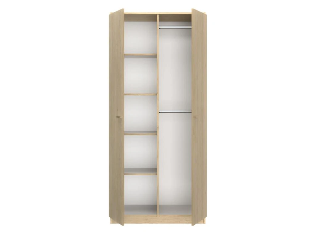 Armoire 2 Portes Chêne Blond - MAILLE 4 Armoire 2 Portes Chêne Blond - MAILLE – Image 2