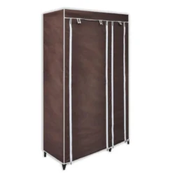 Armoires Penderie Etagère Tissu Marron Entrée Chambre Camping 2002001 -Sominova Soldes Boutique armoire et dressing 21028141