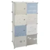 Rangement Enfant 8 Cases Bleu Atmosphera - Bleu -Sominova Soldes Boutique armoire et dressing 21295293