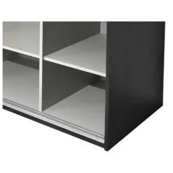 Armoire 2 Portes Coulissantes 245 Cm Bois Noir - UNYS -Sominova Soldes Boutique armoire et dressing 21722163