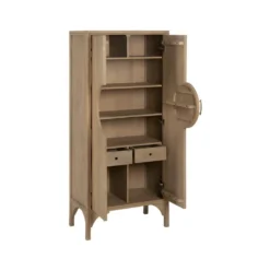 Armoire 2 Portes 2 Tiroirs Bois De Manguier - GOBE 10 Armoire 2 Portes 2 Tiroirs Bois De Manguier - GOBE -Sominova Soldes Boutique armoire et dressing 22041257