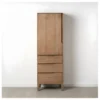 Armoire 1 Porte 3 Tiroirs Bois De Manguier - VERTICA 2 Armoire 1 Porte 3 Tiroirs Bois De Manguier - VERTICA -Sominova Soldes Boutique armoire et dressing 22041265
