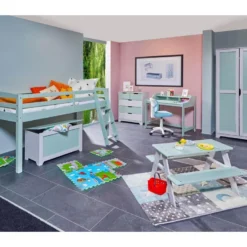 Armoire Enfant 2 Portes "Paty" 205cm Vert Sauge -Sominova Soldes Boutique armoire et dressing 22217185