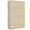 Armoire Denali, Porte-manteau Pour Chambre, Armoire Avec 2 Portes Coulissantes, 120x50h204 Cm, Chêne -Sominova Soldes Boutique armoire et dressing 22790993