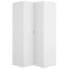 Armoire Elgon, Meuble D'angle Pour Chambre à Coucher, Armoire D'angle Avec 2 Portes Battantes, 91x93h184 Cm, Blanc -Sominova Soldes Boutique armoire et dressing 22791143