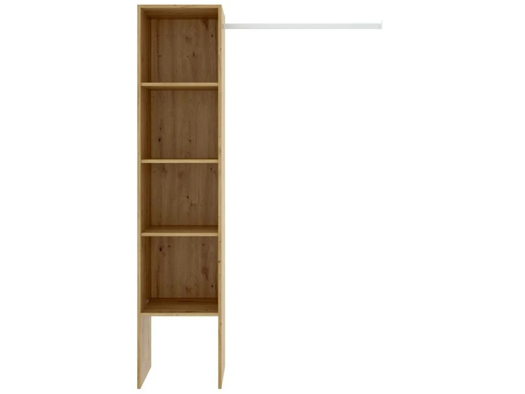 Armoire Presanella, Structure Pour Dressing, Portemanteau Ouvert, 138x40h186 Cm, Chêne Nodi 6 Armoire Presanella, Structure Pour Dressing, Portemanteau Ouvert, 138x40h186 Cm, Chêne Nodi – Image 4