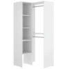 Armoire Bernina, Structure Pour Dressing D'angle, Porte-manteau D'angle Ouvert, 79x88h186 Cm, Blanc -Sominova Soldes Boutique armoire et dressing 22791767
