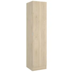 Armoire Cusna, Cintre Pour Chambre, Armoire Avec 1 Porte Simple, 41x52h184 Cm, Chêne