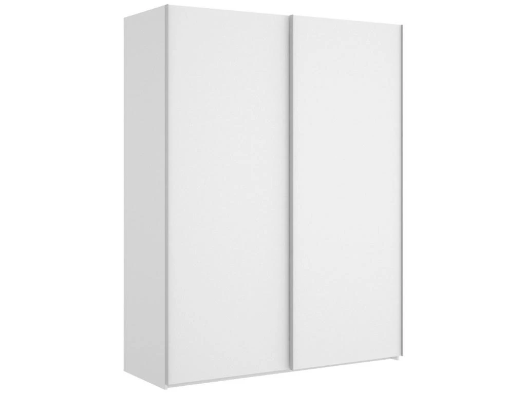 Armoire Nuptse, Porte-manteau Pour Chambre, Armoire Avec 2 Portes Coulissantes, 150x65h204 Cm, Blanc 3 Armoire Nuptse, Porte-manteau Pour Chambre, Armoire Avec 2 Portes Coulissantes, 150x65h204 Cm, Blanc
