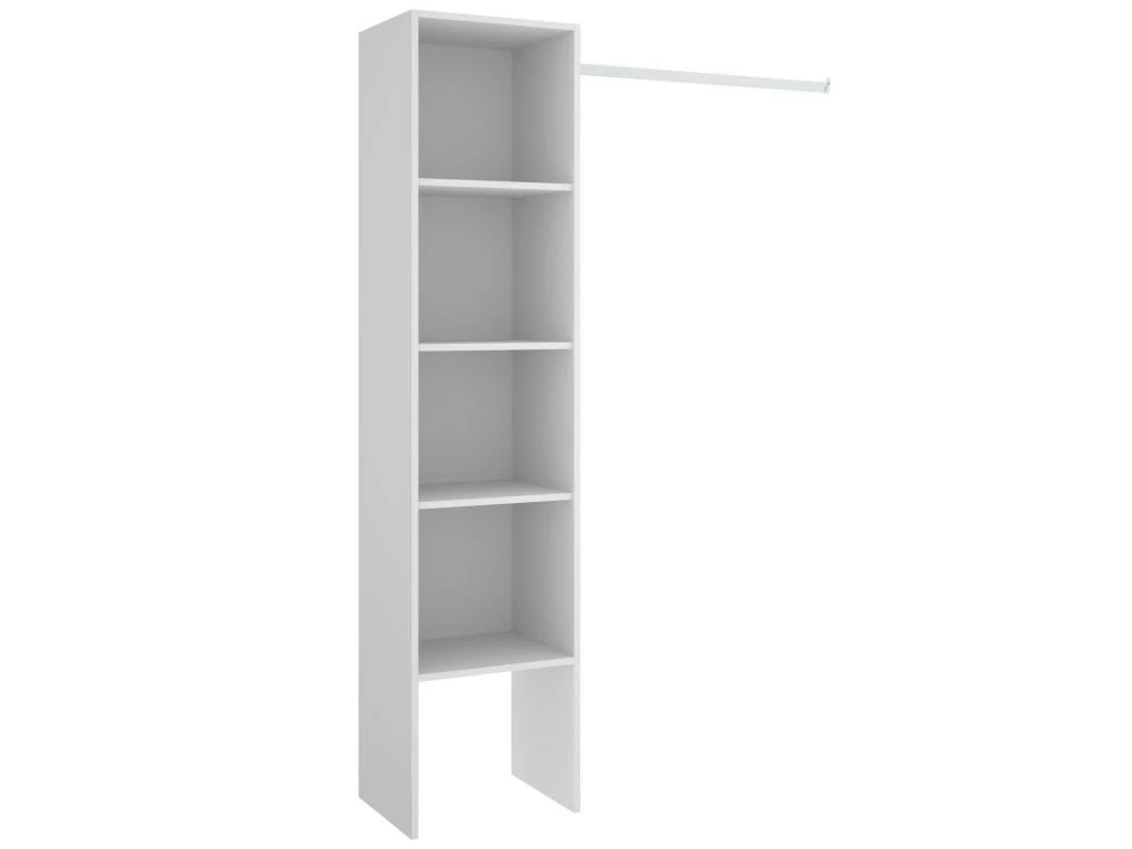 Armoire Presanella, Structure Pour Dressing, Portemanteau Ouvert, 138x40h186 Cm, Blanc 3 Armoire Presanella, Structure Pour Dressing, Portemanteau Ouvert, 138x40h186 Cm, Blanc