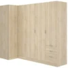Armoire Sucso, Meuble D'angle Pour Chambre à Coucher, Armoire D'angle Avec 5 Portes Battantes, 214x91h184 Cm, Chêne 1 Armoire Sucso, Meuble D'angle Pour Chambre à Coucher, Armoire D'angle Avec 5 Portes Battantes, 214x91h184 Cm, Chêne -Sominova Soldes Boutique armoire et dressing 22793687