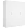 Armoire Prado, Portemanteau Pour Chambre, Armoire Avec 4 Portes Battantes, 180x52h204 Cm, Blanc 2 Armoire Prado, Portemanteau Pour Chambre, Armoire Avec 4 Portes Battantes, 180x52h204 Cm, Blanc -Sominova Soldes Boutique armoire et dressing 22793841