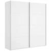 Armoire Saltoro, Porte-manteau Pour Chambre, Armoire Avec 2 Portes Coulissantes, 180x65h204 Cm, Blanc 2 Armoire Saltoro, Porte-manteau Pour Chambre, Armoire Avec 2 Portes Coulissantes, 180x65h204 Cm, Blanc -Sominova Soldes Boutique armoire et dressing 22793939