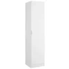 Armoire Cusna, Porte-manteau Pour Chambre, Armoire Avec 1 Porte Simple, 41x52h184 Cm, Blanc