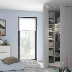 Armoire D'angle 1 Porte L103-103 X H240 Cm Flex Blanc -Sominova Soldes Boutique armoire et dressing 22999111