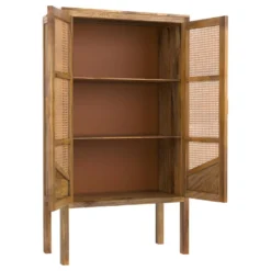 Armoire Tiki En Cannage 2 Portes En Bois 15 Armoire Tiki En Cannage 2 Portes En Bois -Sominova Soldes Boutique armoire et dressing 23029627