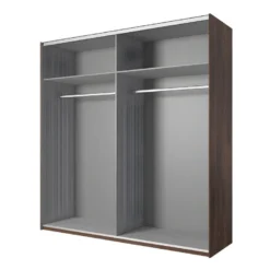 Armoire 200cm. 2 Portes Coulissantes Avec Miroirs Couleur Chêne Foncé Et Noir. Collection FOX 8 Armoire 200cm. 2 Portes Coulissantes Avec Miroirs Couleur Chêne Foncé Et Noir. Collection FOX -Sominova Soldes Boutique armoire et dressing 8968425