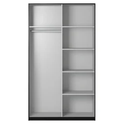 Armoire Design 120cm. 2 Portes Avec Miroirs Modulables. Couleur Noir Mat. Collection EOS 11 Armoire Design 120cm. 2 Portes Avec Miroirs Modulables. Couleur Noir Mat. Collection EOS -Sominova Soldes Boutique armoire et dressing 8968599