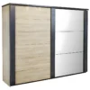 SIWA - Armoire 2 Portes Coulissantes 217cm Avec Leds -Sominova Soldes Boutique armoire et dressing 8968649