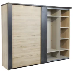 SIWA - Armoire 2 Portes Coulissantes 217cm Avec Leds -Sominova Soldes Boutique armoire et dressing 8968653