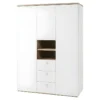 Armoire 3 Portes 3 Tiroirs Et 2 Niches Blanc Enfant Ado - GABRIEL -Sominova Soldes Boutique armoire et dressing 8968659
