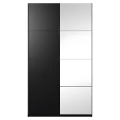 Armoire Design 150cm. 2 Portes Avec Miroirs Modulables. Couleur Noir Mat. Collection EOS 8 Armoire Design 150cm. 2 Portes Avec Miroirs Modulables. Couleur Noir Mat. Collection EOS -Sominova Soldes Boutique armoire et dressing 8968693