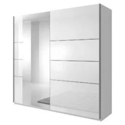 Armoire Design 2 Portes 200 Cm Avec Miroir. Couleur Blanc Brillant. Collection EOS 8 Armoire Design 2 Portes 200 Cm Avec Miroir. Couleur Blanc Brillant. Collection EOS -Sominova Soldes Boutique armoire et dressing 8979163