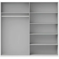 Armoire Design 2 Portes 200 Cm Avec Miroir. Couleur Blanc Brillant. Collection EOS 11 Armoire Design 2 Portes 200 Cm Avec Miroir. Couleur Blanc Brillant. Collection EOS -Sominova Soldes Boutique armoire et dressing 8979169