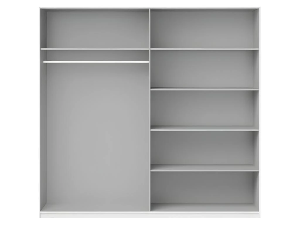 Armoire Design 2 Portes 200 Cm Avec Miroir. Couleur Blanc Brillant. Collection EOS 7 Armoire Design 2 Portes 200 Cm Avec Miroir. Couleur Blanc Brillant. Collection EOS – Image 5