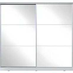 Armoire Blanche 200cm Avec Miroirs, Portes Coulissantes. Collection CALABRE. 9 Armoire Blanche 200cm Avec Miroirs, Portes Coulissantes. Collection CALABRE. -Sominova Soldes Boutique armoire et dressing 8979215