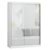 Armoire Blanche 150cm Avec Miroirs, Portes Coulissantes Et Pack étagères. Collection BRISBANE. 2 Armoire Blanche 150cm Avec Miroirs, Portes Coulissantes Et Pack étagères. Collection BRISBANE. -Sominova Soldes Boutique armoire et dressing 9575021