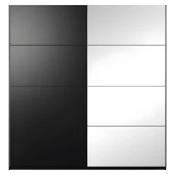 Armoire Design 220cm. 2 Portes Avec Miroirs Modulables. Couleur Noir Mat. Collection EOS 10 Armoire Design 220cm. 2 Portes Avec Miroirs Modulables. Couleur Noir Mat. Collection EOS -Sominova Soldes Boutique armoire et dressing 9575119