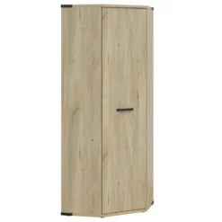 Armoire D'angle 1 Porte Dako Bois Et Noir -Sominova Soldes Boutique armoire et dressing 9575699