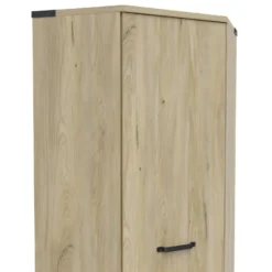 Armoire D'angle 1 Porte Dako Bois Et Noir -Sominova Soldes Boutique armoire et dressing 9575701