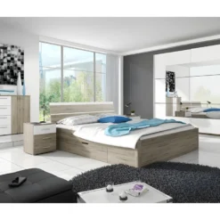 Armoire Design 2 Portes 220cm Couleur Chêne Clair Et Blanc. Collection EOS 11 Armoire Design 2 Portes 220cm Couleur Chêne Clair Et Blanc. Collection EOS -Sominova Soldes Boutique armoire et dressing 9578481