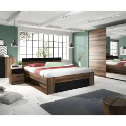 Armoire Design 2 Portes 220cm Couleur Chêne Foncé. Collection EOS 9 Armoire Design 2 Portes 220cm Couleur Chêne Foncé. Collection EOS -Sominova Soldes Boutique armoire et dressing 9578819